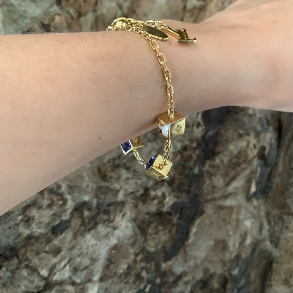 LOUIS VUITTON BRACELET GOLD & PURPLE - Picture 7 of 13